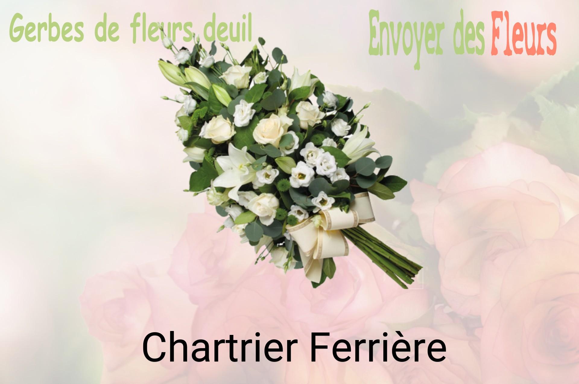 Gerbe de fleurs de deuil livrée à Chartrier-Ferrière